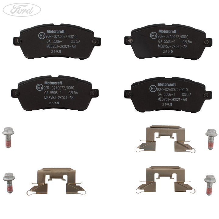 FIESTA MK7 MK8 MOTORCRAFT FRONT BRAKE PADS SET 2008-2016