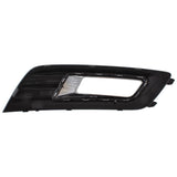 C-Max Mk4 O/S Drivers Side Front Bumper Fog Lamp Grille Bezel Black Silver 2015-2019
