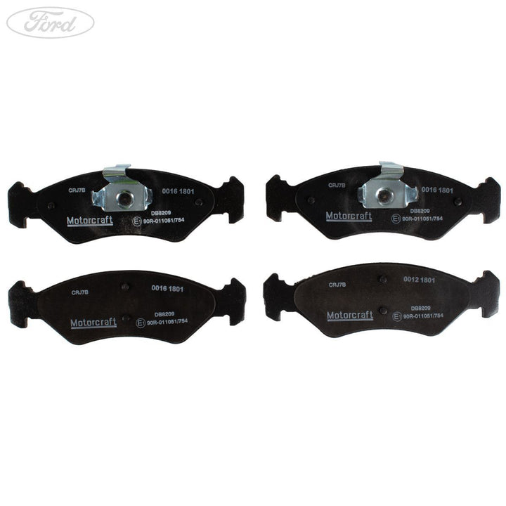 FIESTA MOTORCRAFT FRONT BRAKE PAD AXLE SET KIT