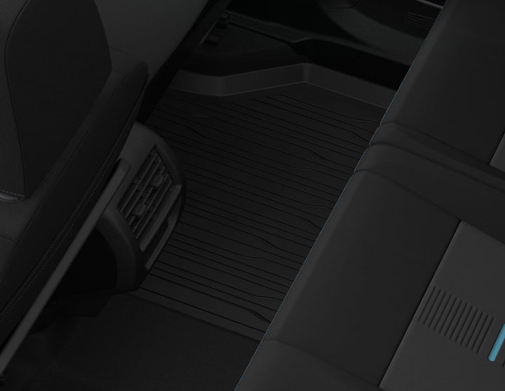 RUBBER FLOOR MATS REAR, BLACK