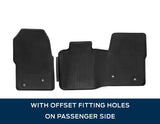 TRANSIT CUSTOM & TRANSIT RUBBER FLOOR MATS FRONT, BLACK, MANUAL TRANSMISSION ONLY