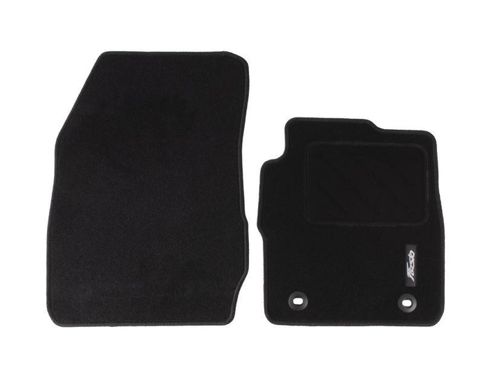 FIESTA VELOUR FLOOR MATS FRONT, BLACK 07/2008-02/2011