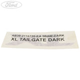 NAME PLATE DECAL