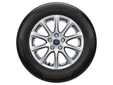 SET OF 4 ALLOY WHEELS WITH FITTING  10/2017