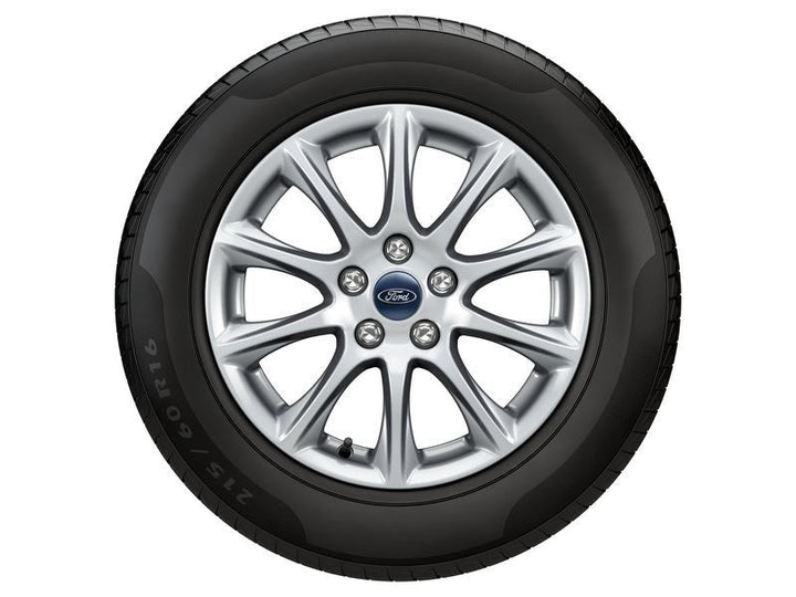 SET OF 4 ALLOY WHEELS WITH FITTING  10/2017