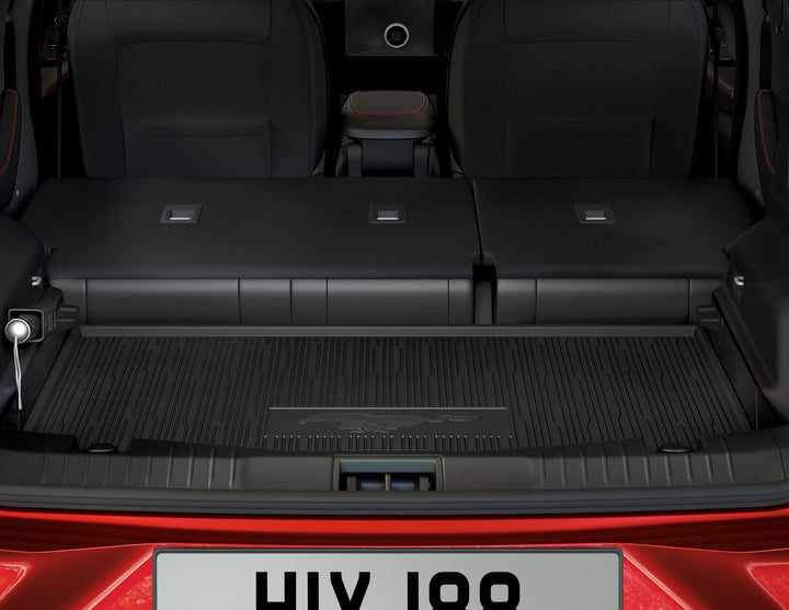 MUSTANG MACH-E REAR BLACK RUBBER BOOT LINER LOAD FLOOR MAT 2020-