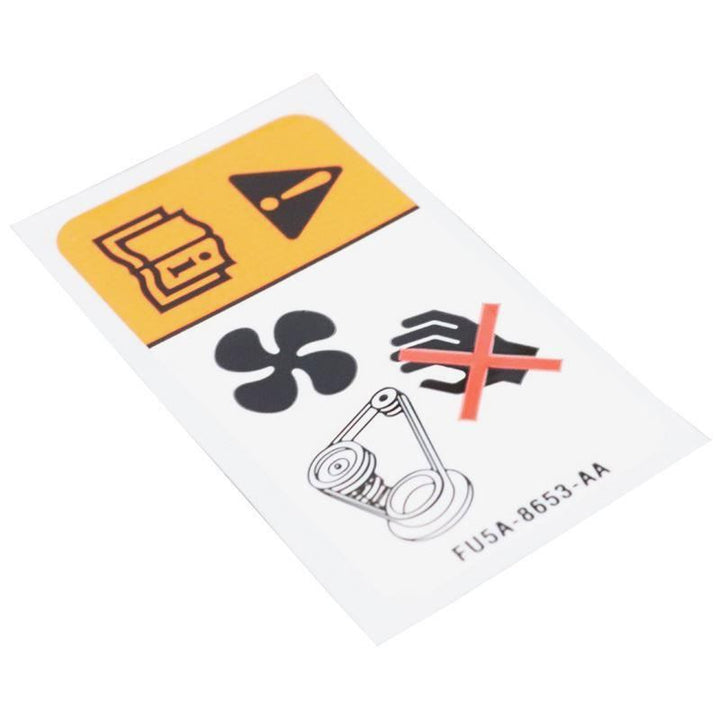 RADIATOR FAN WARNING DECAL