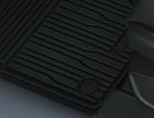 ALL-ELECTRIC EXPLORER & ALL-ELECTRIC FORD CAPRI RUBBER FLOOR MATS FRONT, BLACK, TRAY STYLE WITH RAISED EDGES