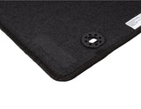 FOCUS FRONT & REAR CARPET CAR FLOOR MATS, BLACK WITH LOGO AND FITTING HOLES, 2004-2011