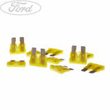 FORD MOTORCRAFT 20 AMP 32 VOLT BLADE FUSE TYPE YELLOW