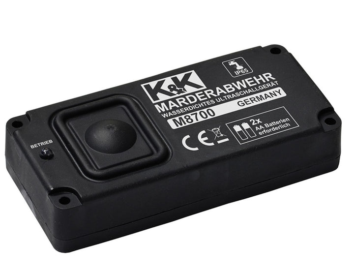 K&K* MARTEN REPELLENT M8700,WITH ULTRASOUND PROTECTION,BATTERY OPERATED