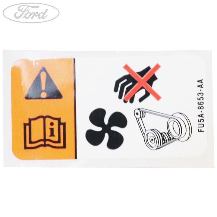 RADIATOR FAN WARNING DECAL