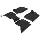 RANGER 01/2012-06/2022 RUBBER FLOOR MATS FRONT AND REAR,BLACK