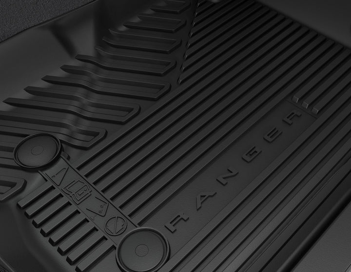 RANGER FROM 06/2022 RUBBER FLOOR MATS FRONT,BLACK