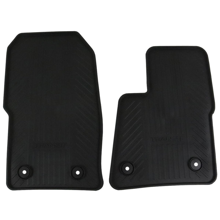 TOURNEO CUSTOM 08/2012-09/2023 RUBBER FLOOR MATS FRONT,BLACK
