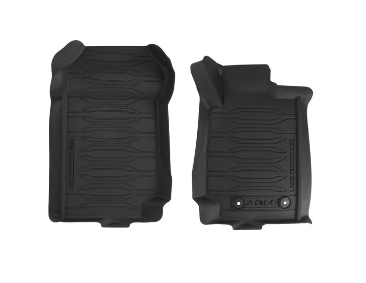 RANGER 01/2012-06/2022 RUBBER FLOOR MATS FRONT AND REAR,BLACK