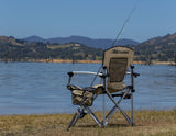 ARB* CAMPING CHAIR WITH CARRY BAG,BLACK AND BEIGE