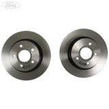 TRANSIT CONNECT REAR SOLID BRAKE DISCS PAIR SET 02-12