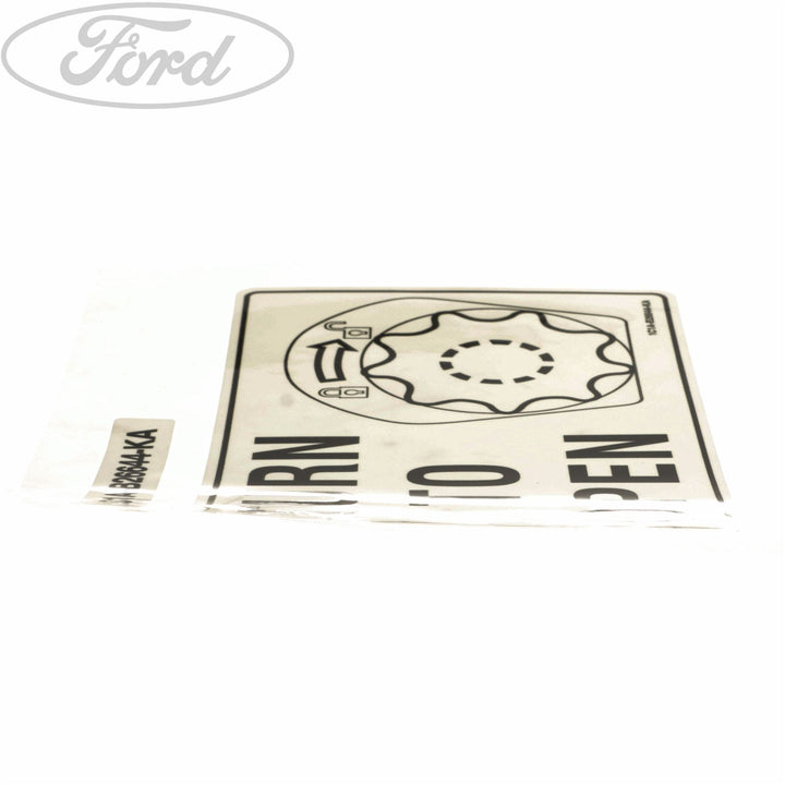 TRANSIT TURN ON OPEN INSTRUCTION DECAL