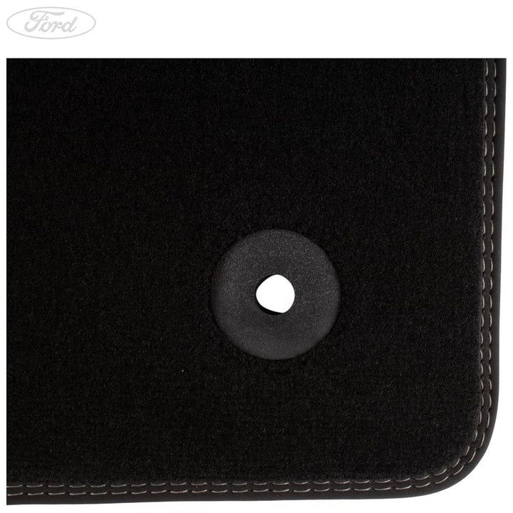 FOCUS FRONT CONTOUR FLOOR MATS MANUAL VELOUR MOSS 2018-