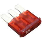 3 BLADE IN-LINE FUSE CIRCUIT BREAKER 32VOLT 7.5AMP BROWN