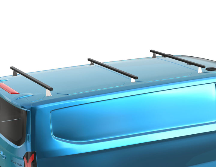 FORD TOURNEO/TRANSIT CUSTOM Q-TOP® (Q-TECH)* ROOF BASE CARRIER WITH SET OF 3 ROOF CROSSBARS