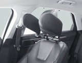 ACV* SLEEPING HEADREST BLACK PVC LEATHER WITH SILVER PIPING