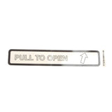 TRANSIT TRANSIT PULL TO OPEN INSTRUCTION DECAL