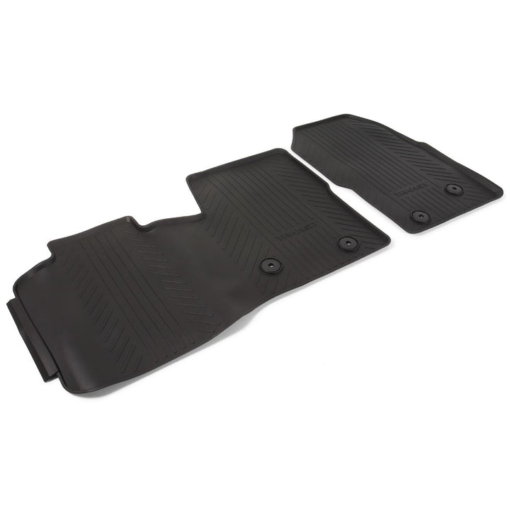 TRANSIT CUSTOM & TRANSIT RUBBER FLOOR MATS FRONT, BLACK, MANUAL TRANSMISSION ONLY