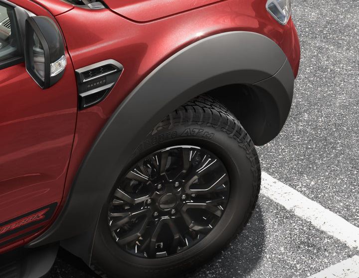 FORD RANGER 02/2019-06/2022 EGR* WHEEL ARCH EXTENSION FRONT AND REAR,MATTE BLACK