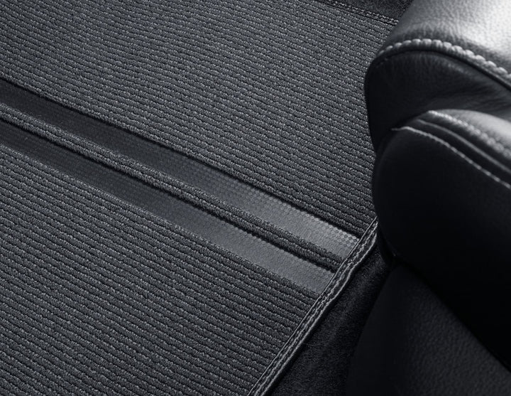 FIESTA & FIESTAVAN PERFORMANCE FLOOR MATS FRONT, BLACK WITH FORD PERFORMANCE LOGO, 2017 - ONWARD