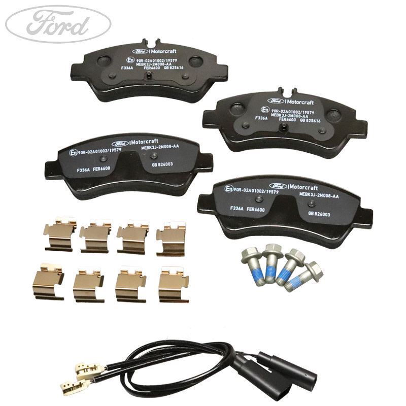 Complete Front And Rear Brake Pad Set For Ford Fiesta MK8 2017-2023 - 1.0, 1.1, 1.5 TDCi, E-Approved