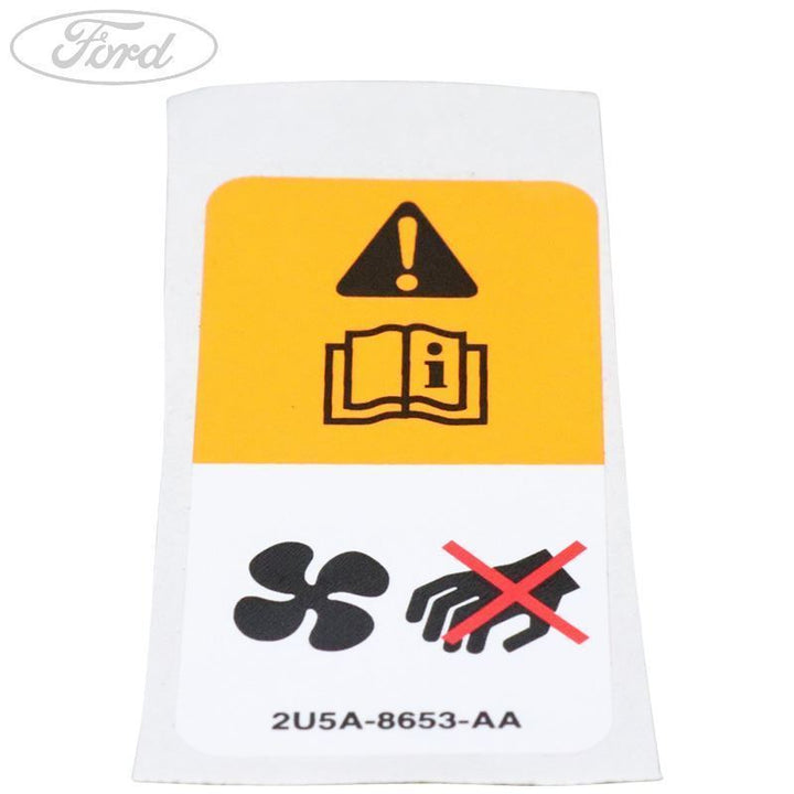 RADIATOR FAN WARNING DECAL