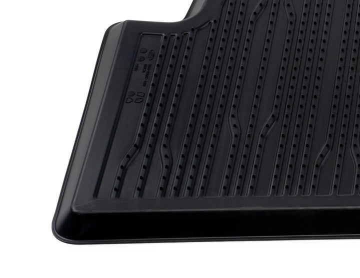 RUBBER FLOOR MATS REAR, BLACK