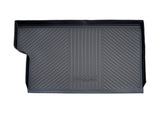 TRANSIT TOURNEO CUSTOM REAR RUBBER BOOT LINER, BLACK WITH LOGO, FOR LONG WHEEL BASE VERSION, 2018 - ONWARDS
