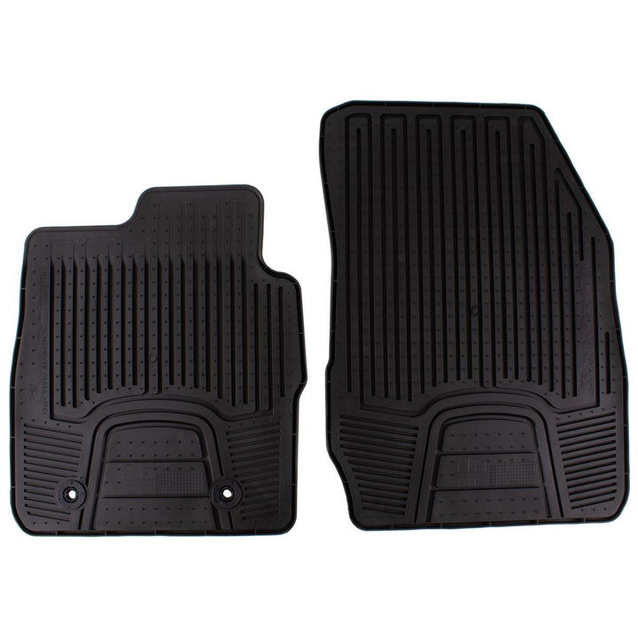 ECOSPORT FRONT RUBBER CONTOURED CAR FLOOR MATS BLACK 2014