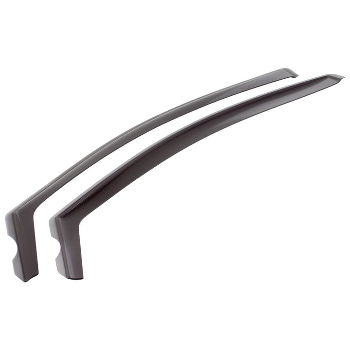 CLIMAIR®* WIND DEFLECTORS FOR FRONT DOOR WINDOWS, BLACK, FOR FIESTA & FIESTA VAN, 2017 - ONWARDS