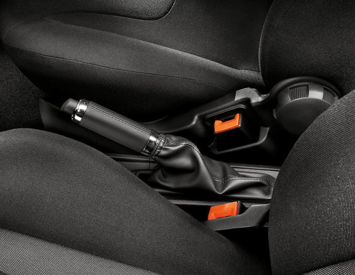 KA MK2 HAND-BRAKE COVER BLACK SHINY CHROME RINGS 08-16