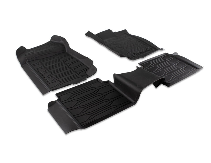RANGER TKE SUPER SINGLE FRONT & REAR BLACK RUBBER FLOOR MATS 2019- ONWARDS