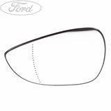 FIESTA N/S LEFT WING MIRROR GLASS