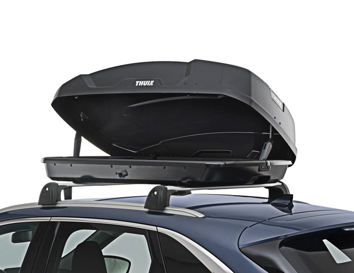 THULE®* 300L ROOF BOX FORCE XT S, BLACK MATTE MOUNTS TO POWERCLICK QUICK- MOUNT SYSTEM