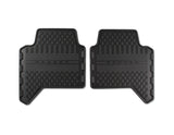 RANGER DOUBLE CAB RUBBER FLOOR MATS FRONT AND REAR, BLACK WITH RANGER LOGO, 2012 - ONWARD