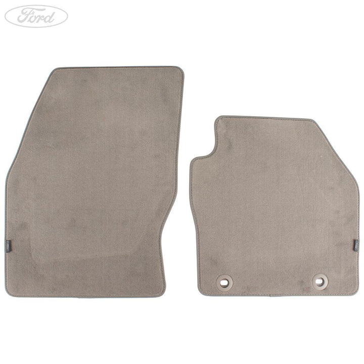 C-MAX FRONT FLOOR MATS VELOUR GREY WITH BRACKET 2010-12