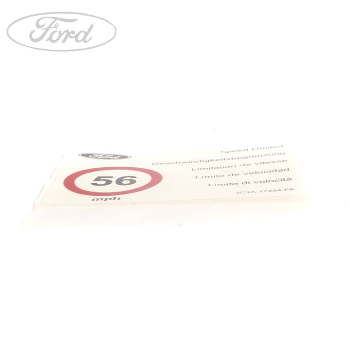 TRANSIT TRANSIT SPEED LIMITER DECAL