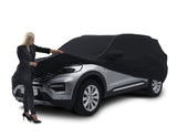 EXPLORER PREMIUM PROTECTIVE COVER BLACK, WITH WHITE LINER AND WHITE FORD OVAL