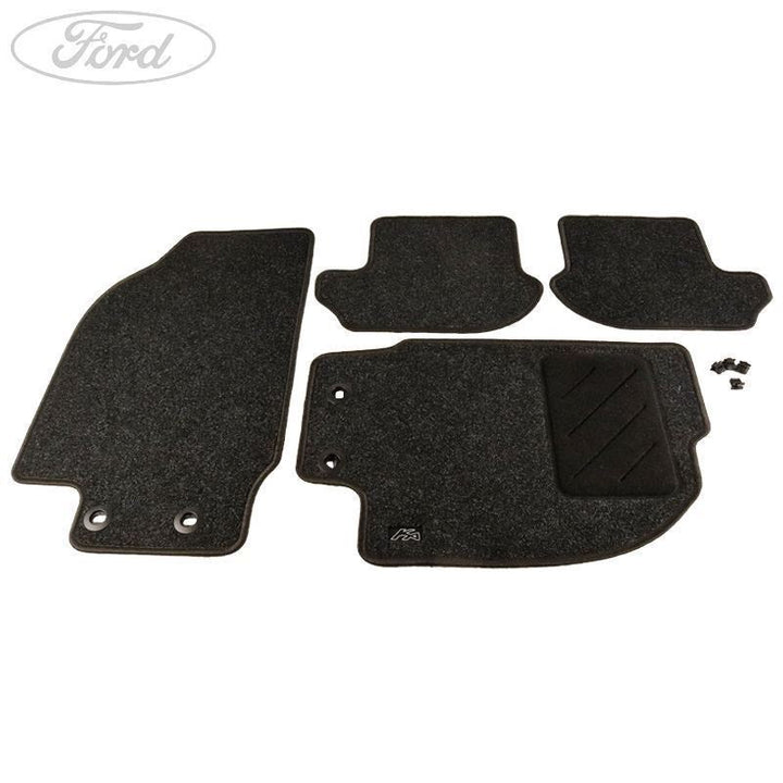 KA FRONT & REAR CARPET CAR FLOOR MATS BLACK 2003-2008
