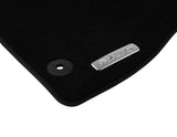 FOCUS VELOUR FLOOR MATS FRONT, BLACK WITH FOCUS LOGO, 2011 - 2015