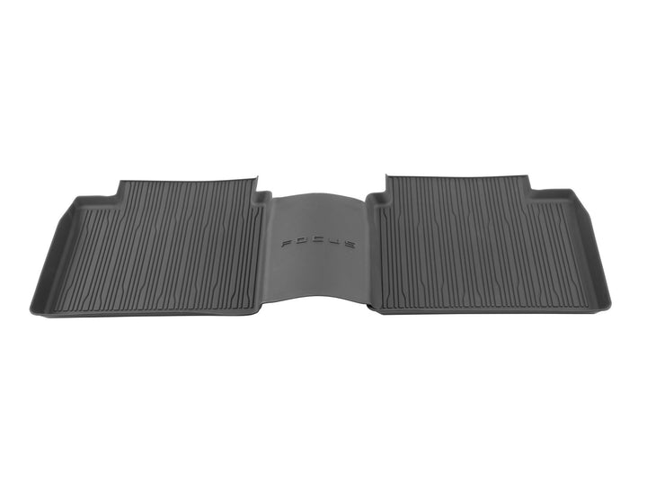 FOCUS REAR RUBBER FLOOR MATS TRAY STYLE WITH RAISED EDGES, BLACK WITH FOCUS LOGO, 2018 - ONWARD