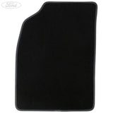 KA FRONT FLOOR MATS SET BLACK ACCENT VELOUR 2008-2016