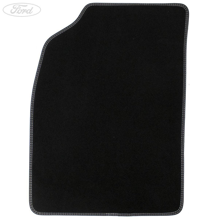 KA FRONT FLOOR MATS SET BLACK ACCENT VELOUR 2008-2016